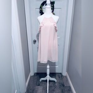 NWT BCBGeneration Light Pink Halter & A-Line Flare | Size XS